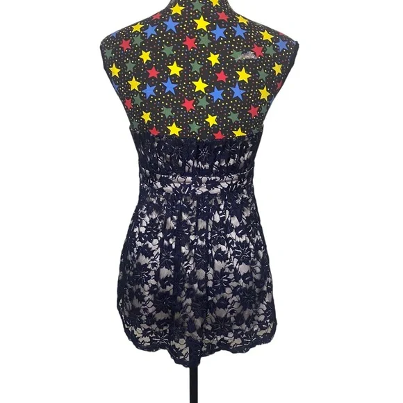 3450! Forever New strapless black and silver lace top size 12. - Picture 3 of 4